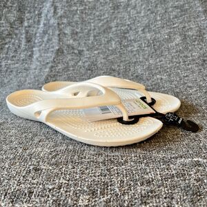 Crocs Kadee II Flip Flop Womens 4 White Sandals